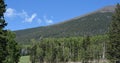 Ski Lifts on the ski slopes of Arizona Snowbowl on Mount Humphreys near Flagstaff, Arizona USA Royalty Free Stock Photo