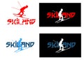 Ski logo winter