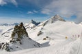 Ski slope, Hintertux, Austria Royalty Free Stock Photo