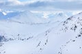 Ski resort in the Austrian Alps Royalty Free Stock Photo