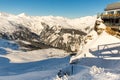 Ski resort Bad Gastein in winter snowy mountains, Austria, Land Salzburg Royalty Free Stock Photo