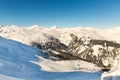 Ski resort Bad Gastein in winter snowy mountains, Austria, Land Salzburg Royalty Free Stock Photo