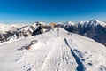 Ski resort Bad Gastein in winter snowy mountains, Austria, Land Salzburg Royalty Free Stock Photo
