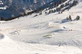 Ski resort Bad Gastein in winter snowy mountains, Austria, Land Salzburg Royalty Free Stock Photo