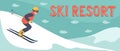 Ski resort banner