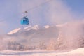 Ski resort Bansko, Bulgaria, gondola and Pirin