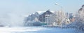 Ski resort Bansko, Bulgaria panorama Royalty Free Stock Photo