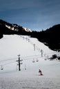 Ski Resort Beginner Hill with Girl