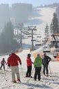 Ski resort Bukovel in the Carpathian Mountains