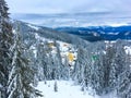 ski resort Carpathians mountains Dragobrat Royalty Free Stock Photo