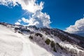 Ski Resort at Caucasus Mountains, Rosa Peak, Sochi, Russia.