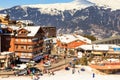 Ski Resort Courchevel 1850 m in wintertime