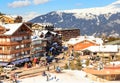 Ski Resort Courchevel 1850 m in wintertime