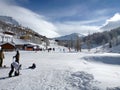 Ski resort Isola 2000, France