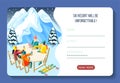 Ski Resort Isometric Landing Page