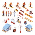 Ski Resort Isometric Set