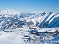 Ski resort of Kaprun, Austria Royalty Free Stock Photo