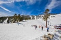 Ski resort in Lake Tahoe Royalty Free Stock Photo