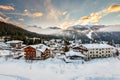 Ski Resort of Madonna di Campiglio in the Morning, Italian Alps