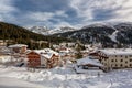 Ski Resort of Madonna di Campiglio, View from the Slope Royalty Free Stock Photo