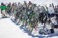 Ski resort of Neustift Stubai glacier