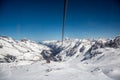 Ski resort of Neustift Stubai glacier