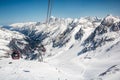 Ski resort of Neustift Stubai glacier