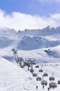 Ski resort Obergurgl-Hochgurgl in Otztal Alps, Austria