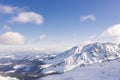 Ski resort in Poland. High mountain Tatras. Peak Kasprowy near Zakopane. Winter time.
