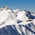 Ski resort Rosa Khutor. Mountains of Krasnaya Polyana. Sochi, Russia Royalty Free Stock Photo