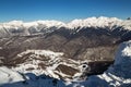 Ski resort Rosa Khutor. Mountains of Krasnaya Polyana. Sochi, Russia Royalty Free Stock Photo