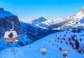 Ski resort of Selva di Val Gardena Royalty Free Stock Photo