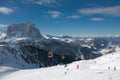 Ski resort of Selva di Val Gardena, Italy Royalty Free Stock Photo