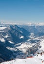 Ski resort of Selva di Val Gardena, Italy Royalty Free Stock Photo