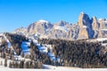 Ski resort of Selva di Val Gardena, Italy