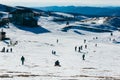 Ski resort, Sinaia in Bucegi Mountains, Romania Royalty Free Stock Photo