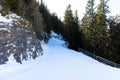 Ski resort St. Gilgen Austria - nature and sport background Royalty Free Stock Photo