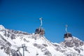 Ski resort Stubai glacier Austria