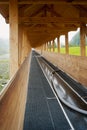 Ski resort in the summer, ski lift. Color image