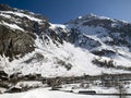 Ski resort Tignes, Val d'Isere Royalty Free Stock Photo