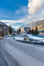 Ski resort town Bad Gastein in winter snowy mountains, Austria, Land Salzburg Royalty Free Stock Photo