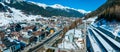 Ski resort town of St. Anton am Arlberg in Austria