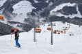 Ski resort in Tyrol, Austria Royalty Free Stock Photo