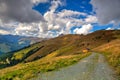 Ski resort in Tyrolean Alps in autumn, Austria Royalty Free Stock Photo