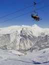 Ski resort in Valloire, France