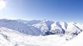 Ski resort in Valloire, France