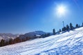 Ski resort view in Bansko, Bulgaria