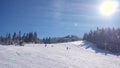 Ski resort in winter