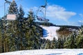 Ski resort in winter near Winterberg in the Hochsauerland district Royalty Free Stock Photo