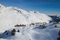 Ski resort in the winter Pyrenees